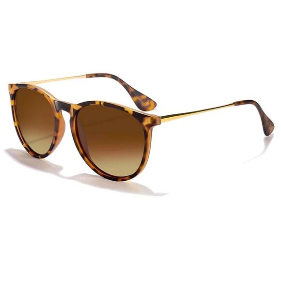 New Polarized Sunglasses Vintage Classic Retro Round Mirrored Lens - Picture 1 of 3